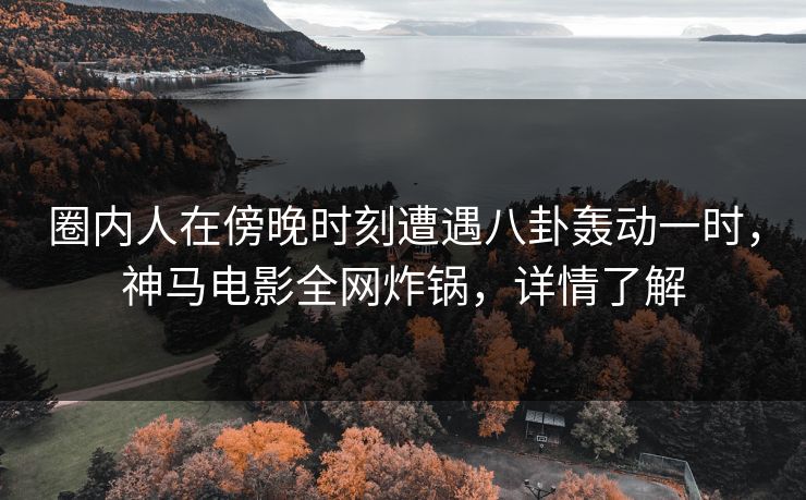 圈内人在傍晚时刻遭遇八卦轰动一时，神马电影全网炸锅，详情了解